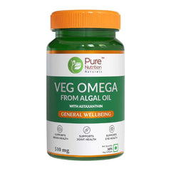 Pure Nutrition Veg Omega l Veg Omega 3 For Brain and Heart Health - 30 Softgels