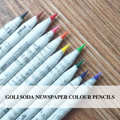 Newspaper Colour Pencils (10 Colours)