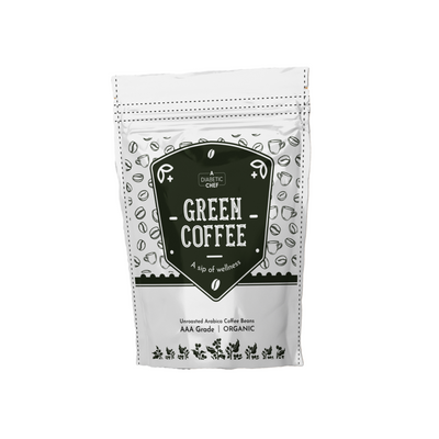 A Diabetic Chef Green Coffee Beans | 100% Organic Sugarfree Unroasted Arabica Coffee Beans | AAA Grade | Vegan - 400g