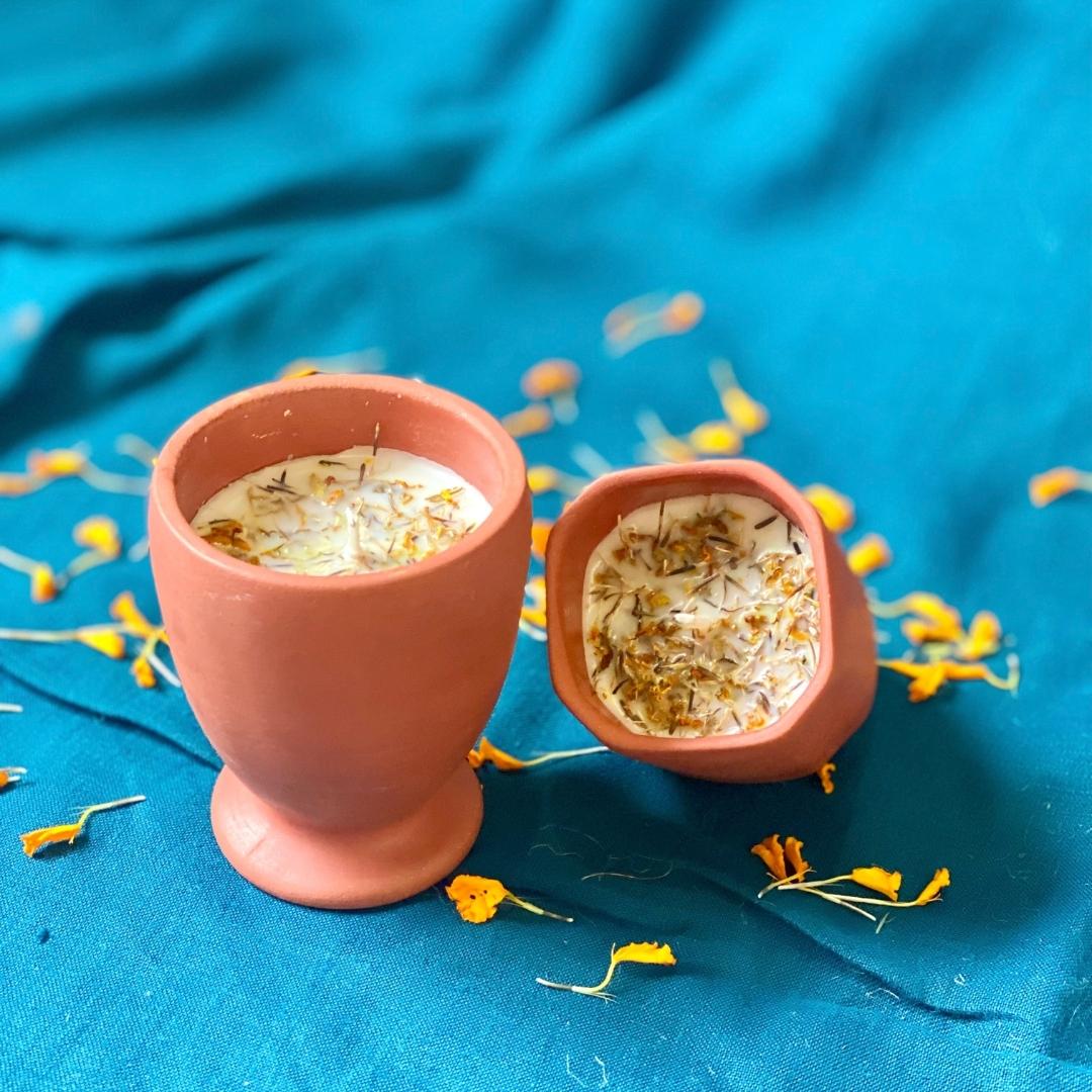 Pravaah Pachva (पछवा) | 100% soy wax candle | hand poured | Oud and Amber