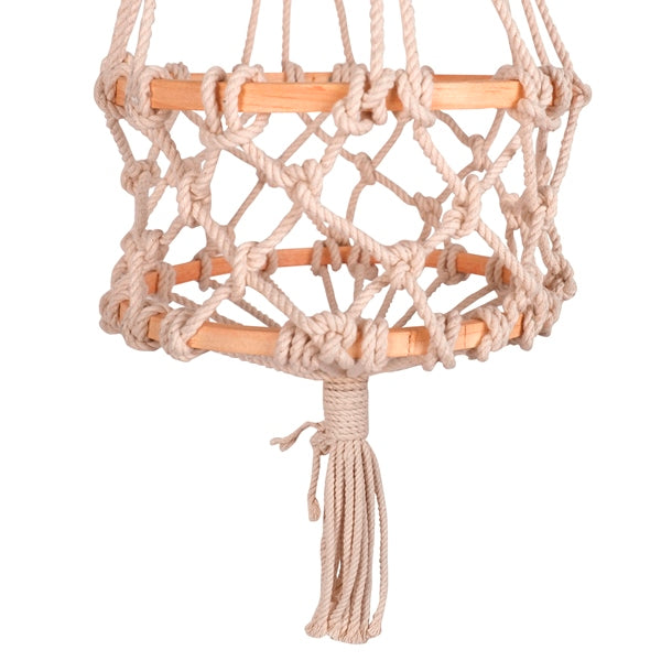 Bamboology Trends Upcycled Handmade Planter In Cotton Macrame