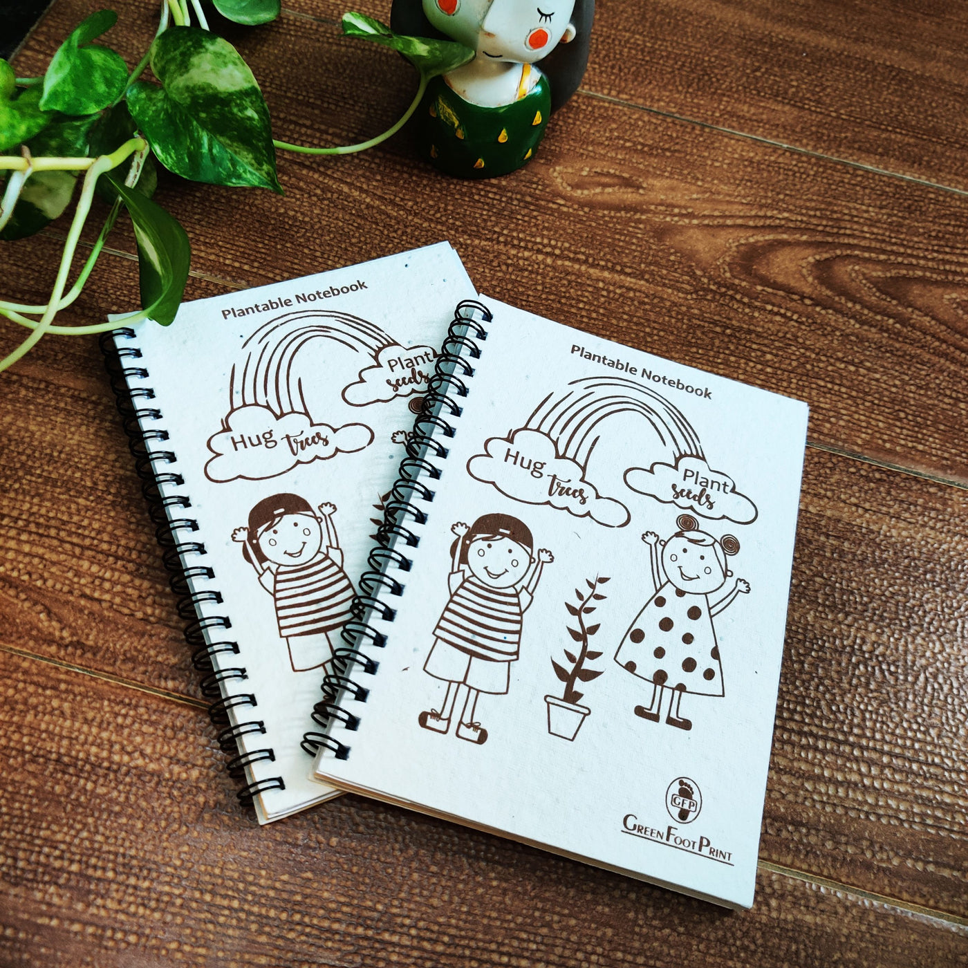 Plantable notebooks with seed paper cover