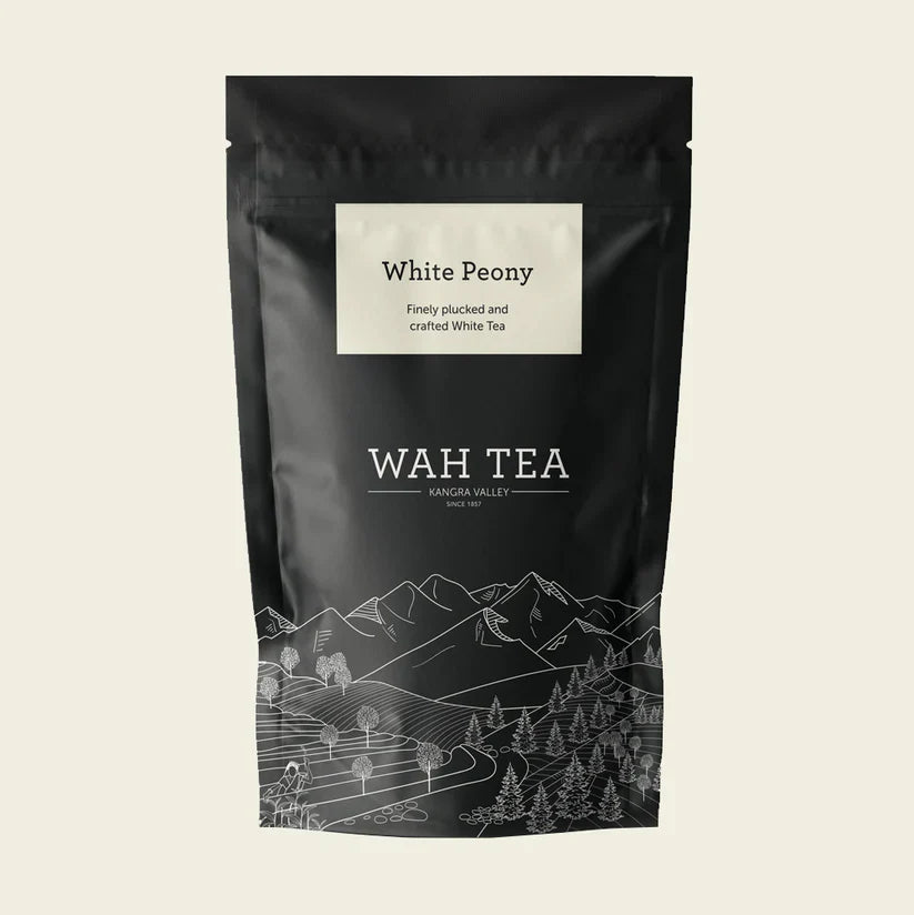 Wah Tea Peony White Tea - Loose Leaf - Stand Up Pouch Pack of 2 (50g each)