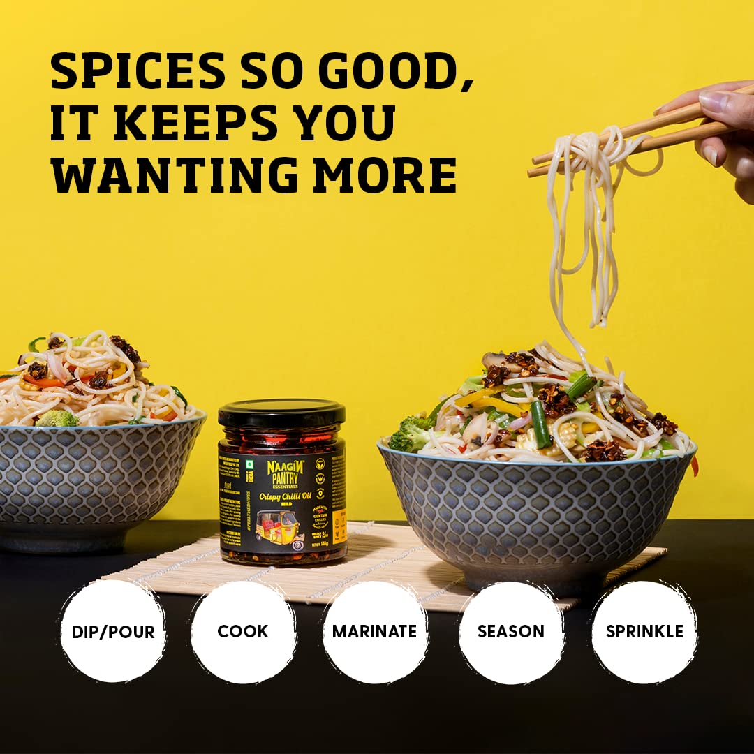 Naagin Sauce - Indian Hot Sauce Original, Kantha Bomb, Smoky Bhoot (230gm Each) & Crispy Chilli Oil Mild Bottle (140gm) (Pack Of 4)