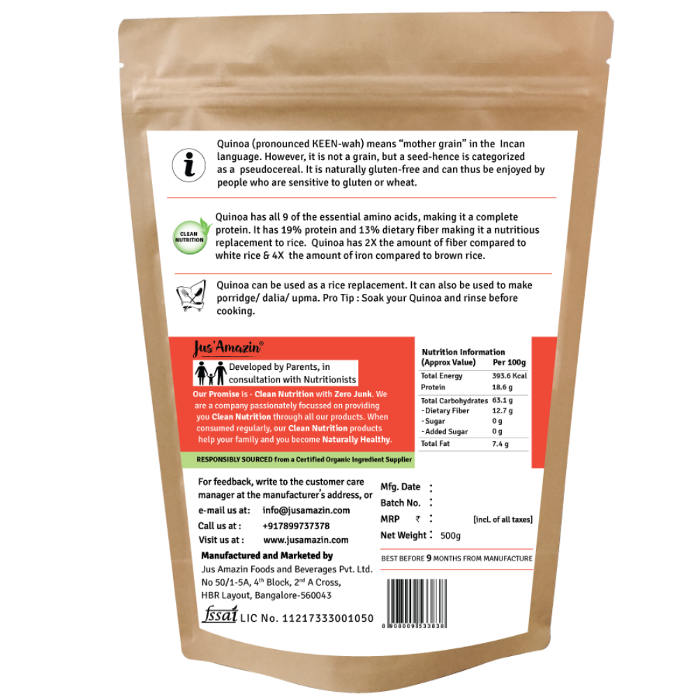 Jus Amazin Organic Quinoa