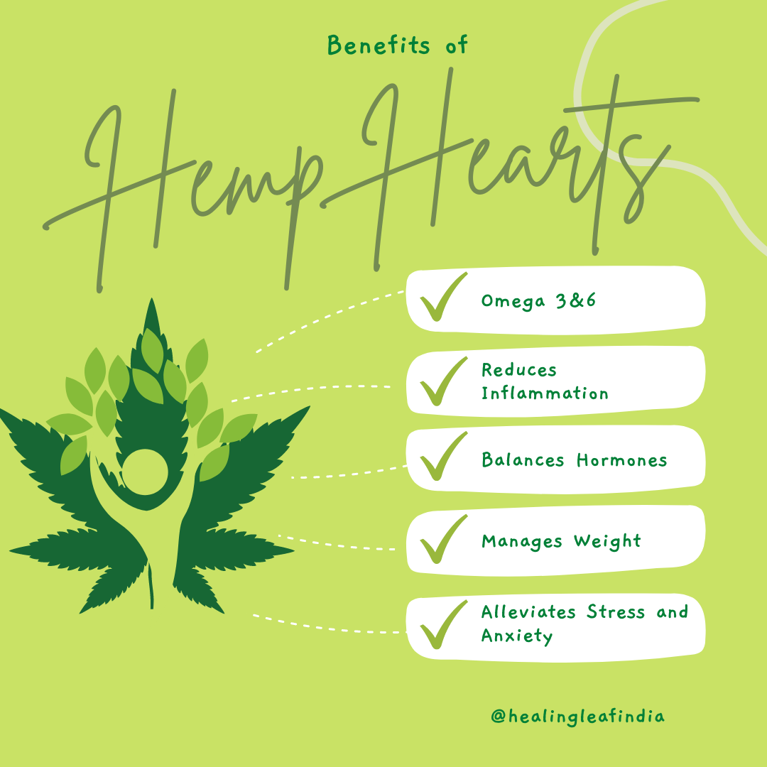 Healing Leaf Hemp Hearts - Human (250g)