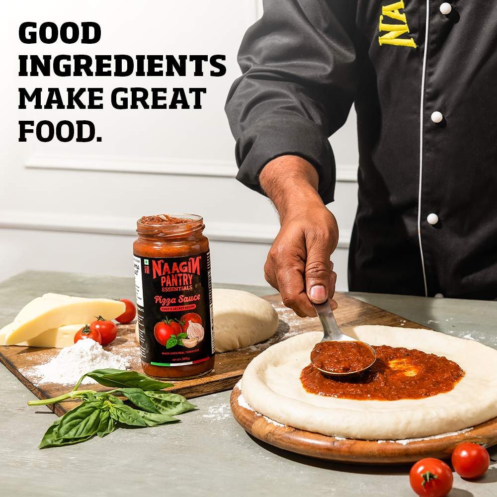Naagin Sauce Pantry Essentials – Premium Pizza Sauce (380g) | Italian Pizza Sauce | With Chef’s secret spice mix