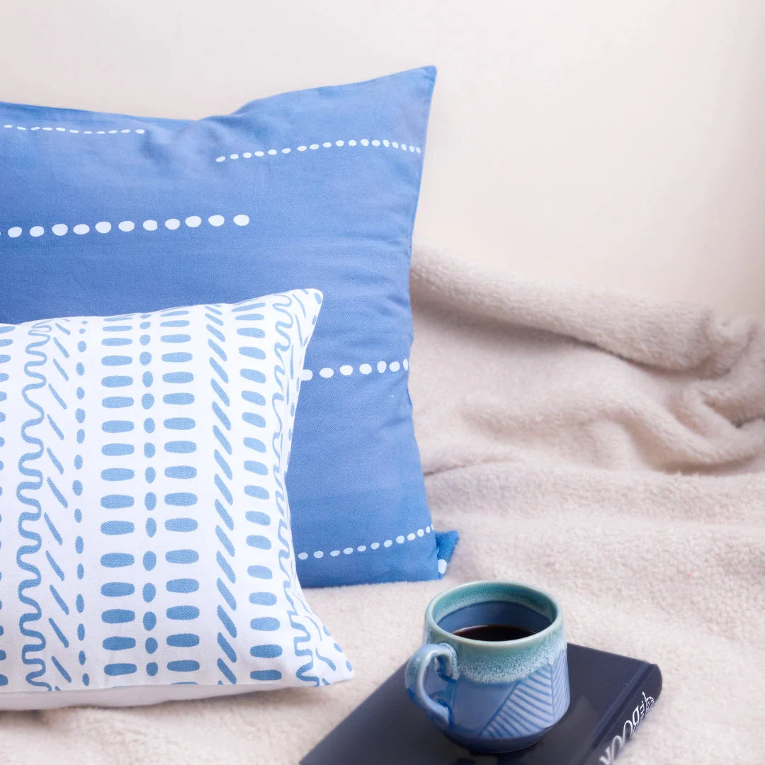 Pravaah Kinara Recycled Cotton Cushion Cover | 2 Sizes Available