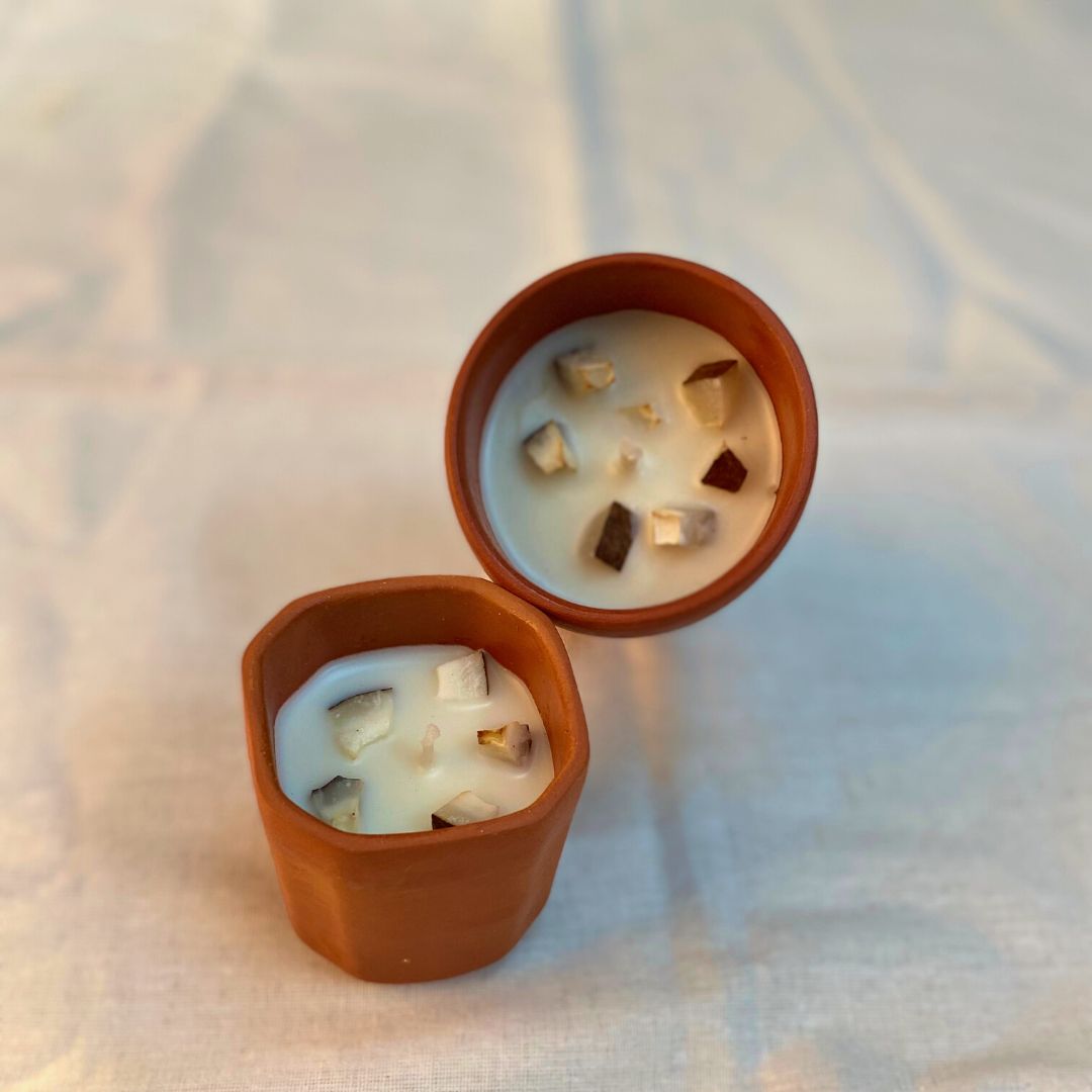 Pravaah Rasal- 100% soy-wax candle | Zero Soot Candle | Mango Coconut