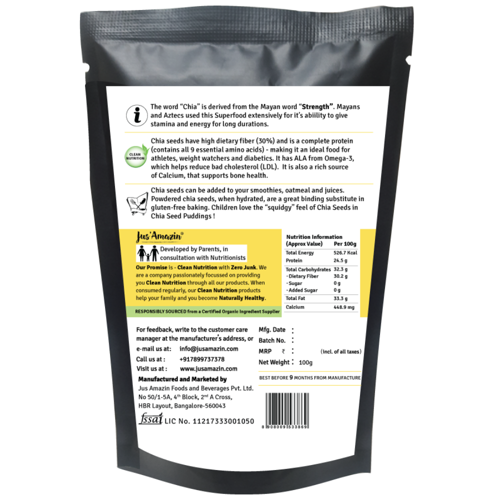 Jus Amazin Organic Chia Seeds