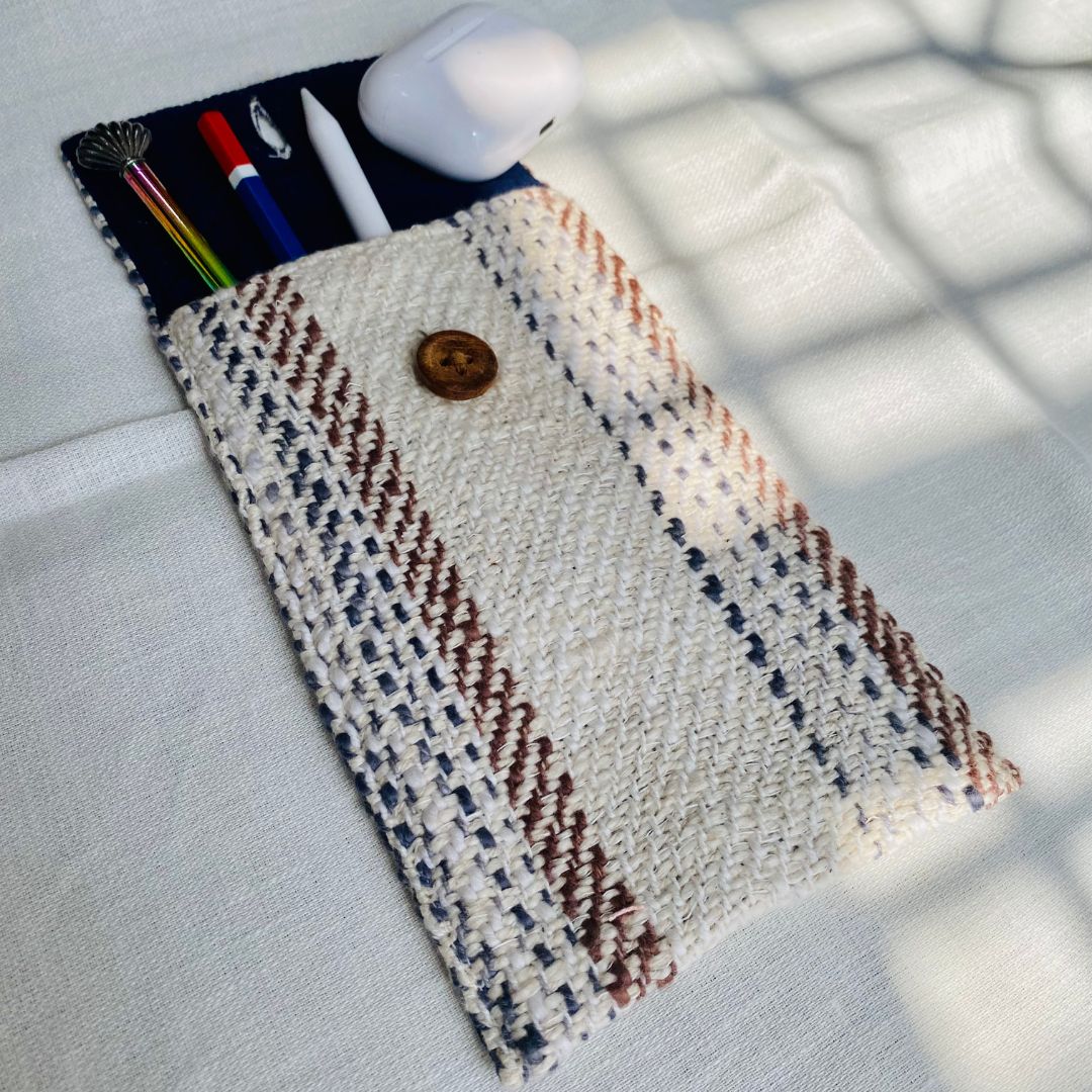 Kese - Multipurpose Handwoven Pouch | Hemp Cotton Blend | Multicolour