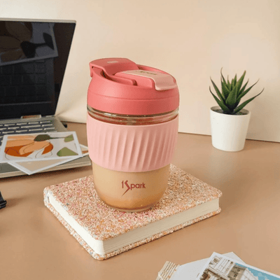 3-in-1 Tumbler with Straw: Rose - Suspire