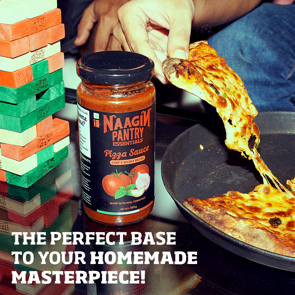 Naagin Sauce Pantry Essentials – Premium Pizza Sauce (380g) | Italian Pizza Sauce | With Chef’s secret spice mix