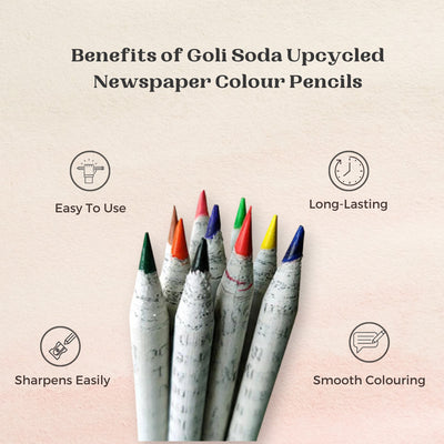 Newspaper Colour Pencils (10 Colours)