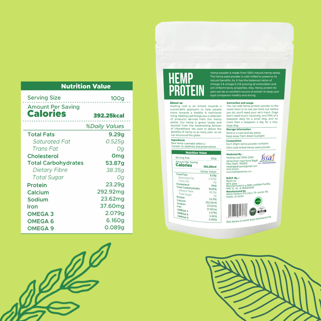 Healing Leaf Hemp Cocoa Powder - Human (250g)