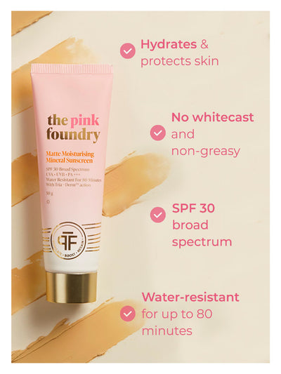 Matte Moisturising Mineral Sunscreen - 50g