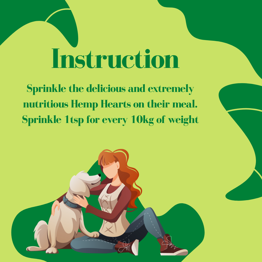 Healing Leaf Hemp hearts - Pet (100gms)