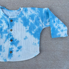 Bhaakur Tie-Dye Wrinkled Muslin Co-ord Set