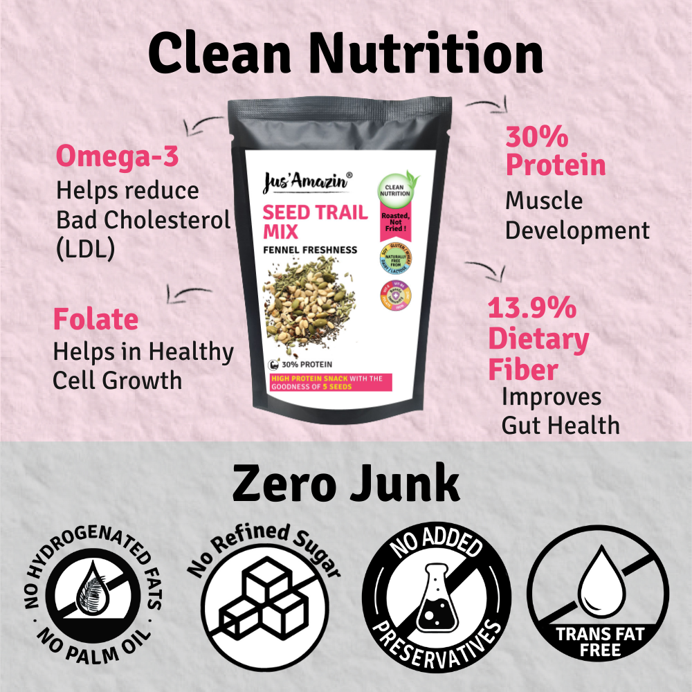 Jus Amazin Seed Trail Mix Pack of 6