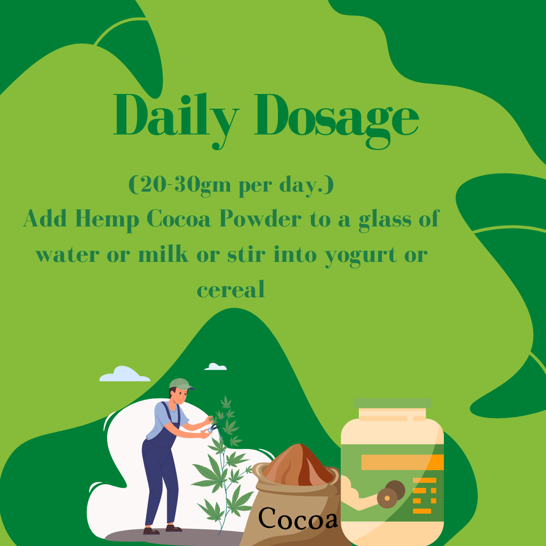 Healing Leaf Hemp Cocoa Powder - Human (250g)