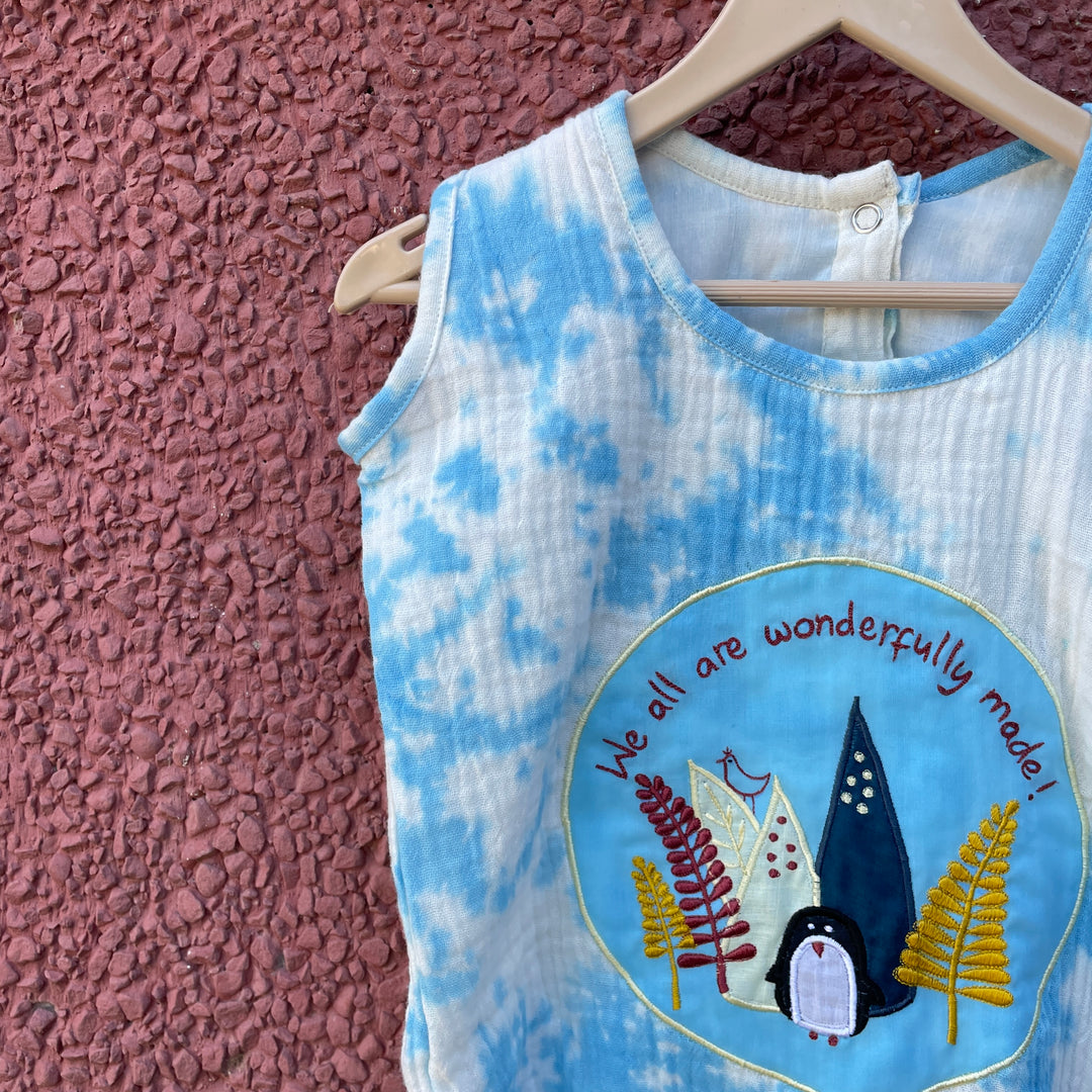 Bhaakur Tie-Dye  Penguin Romper