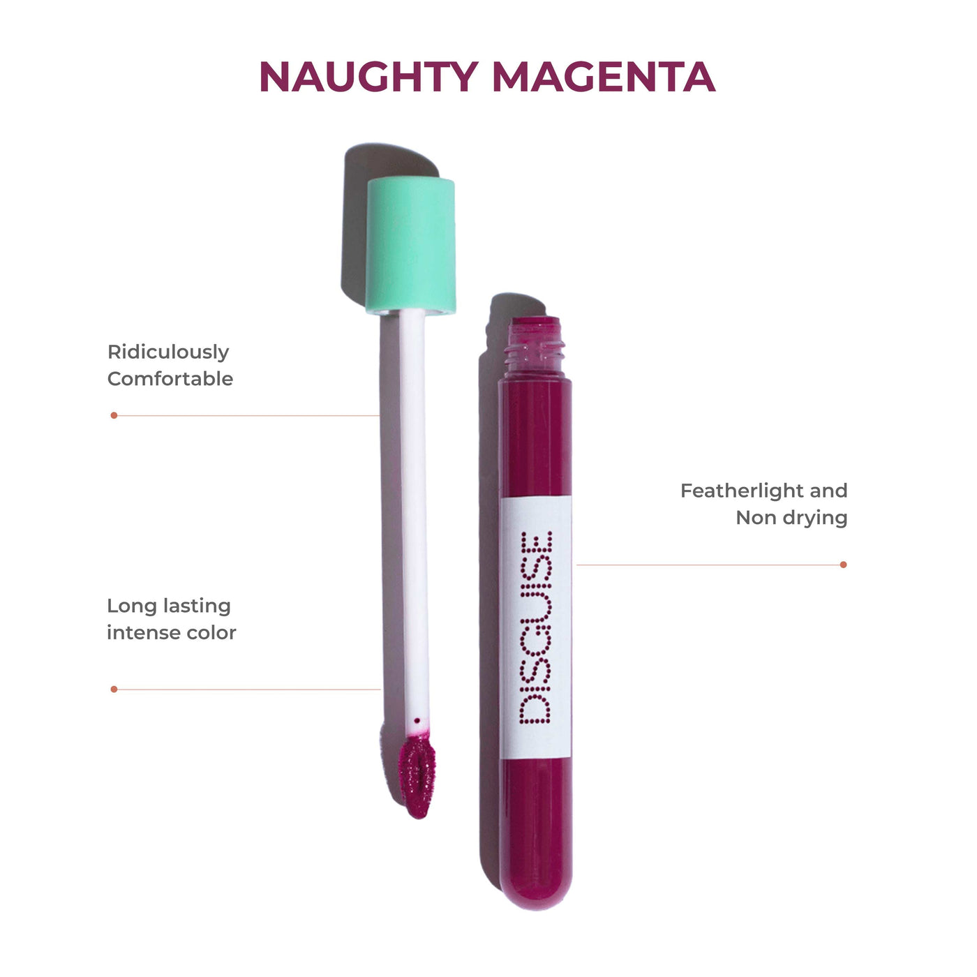 MATTE LIQUID LIP CREAM Naughty Magenta 33 | FEATHER LIGHT | SUPER COMFORTABLE | LONG LASTING