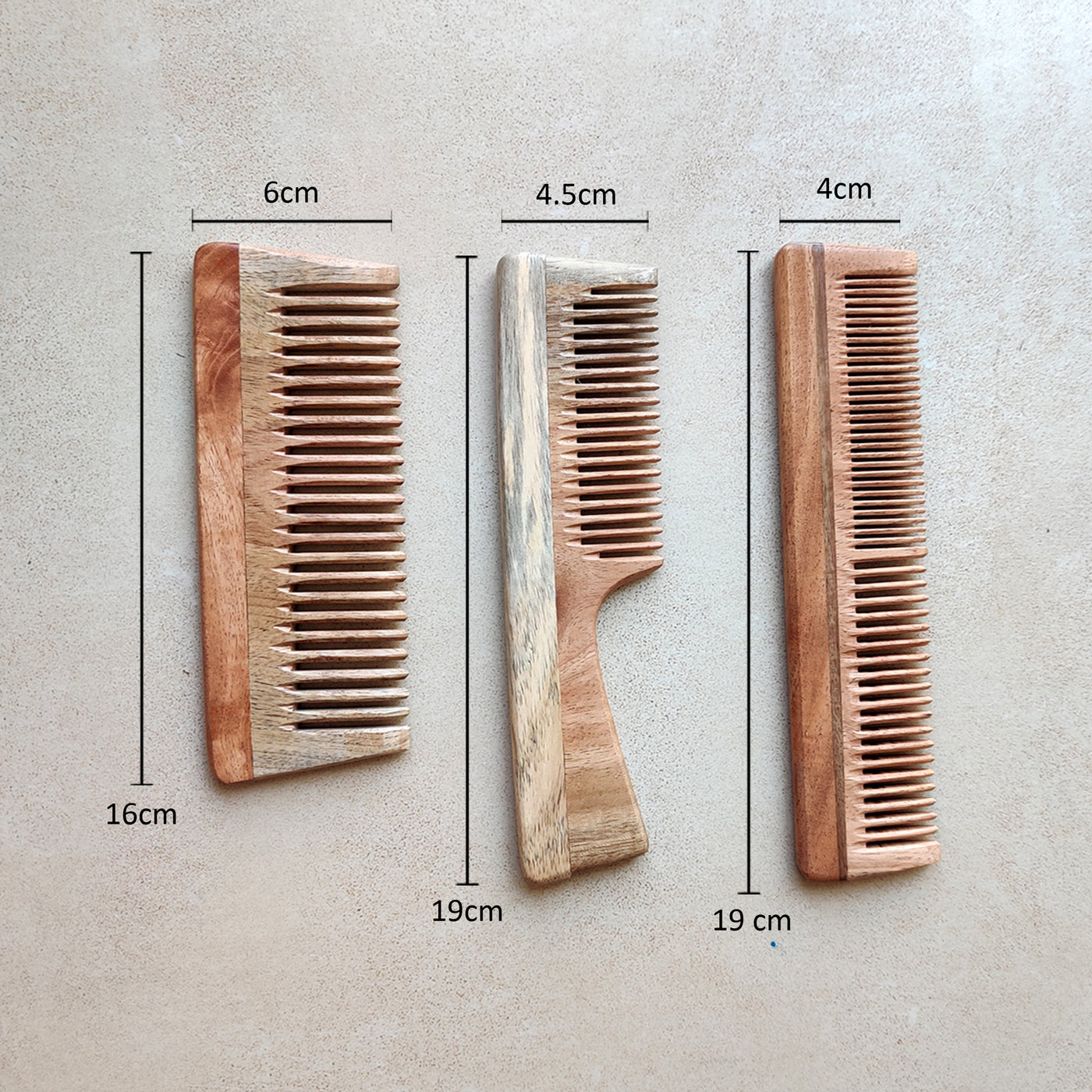 Buy Neem Wood Comb (Sets) Online - Suspire