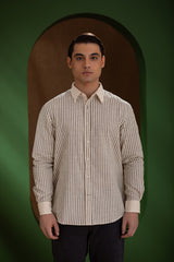 Earthpiece Handwoven Stripe Men's Shirt