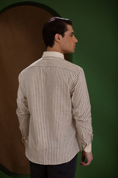 Handwoven Stripe Men's Shirt