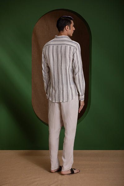 Handwoven Stripe Men's Shirt