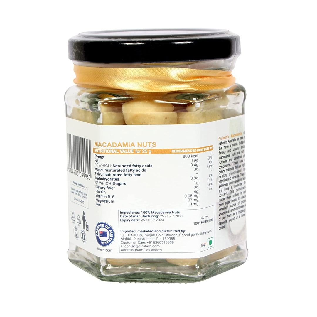 Frubert Macadamia Nuts - 100 grams