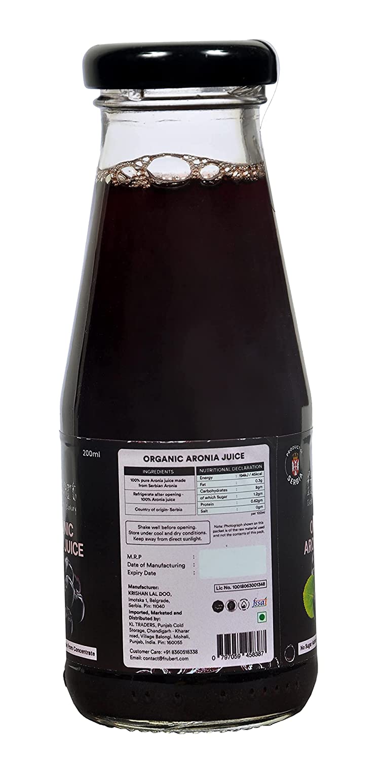 Frubert Organic Aronia juice - 200 grams
