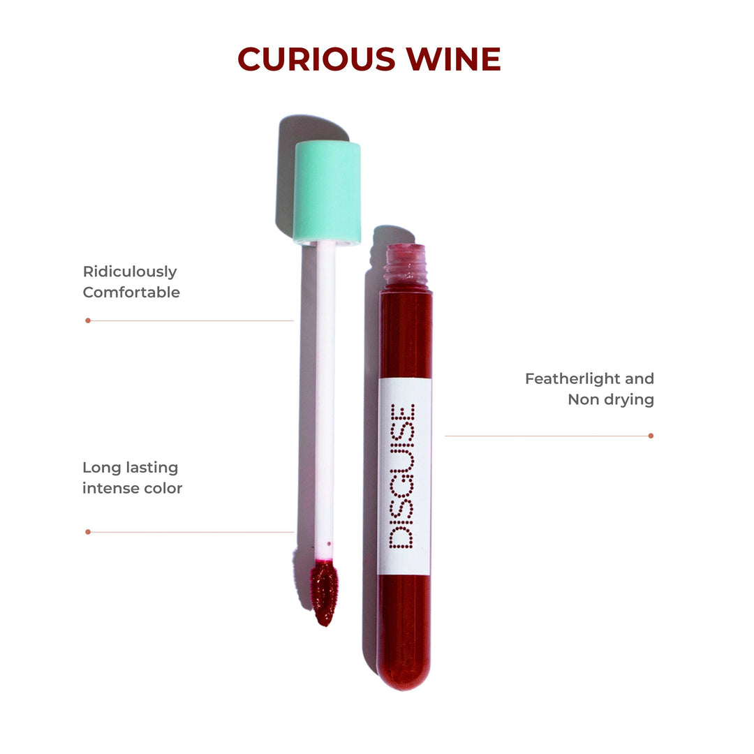 Disguise Cosmetics Matte Liquid Lip Curious Wine 36 |  Feather Light | Super Comfortable | Long Lasting
