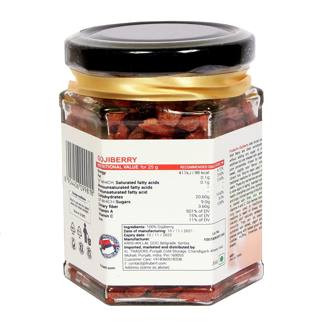 Frubert Dried gojiberry. - 100 grams