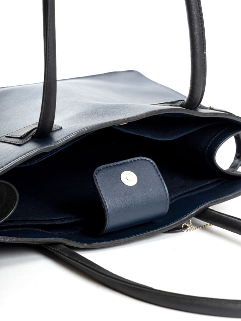 Aranyani - Navy Blue & Black Handbag