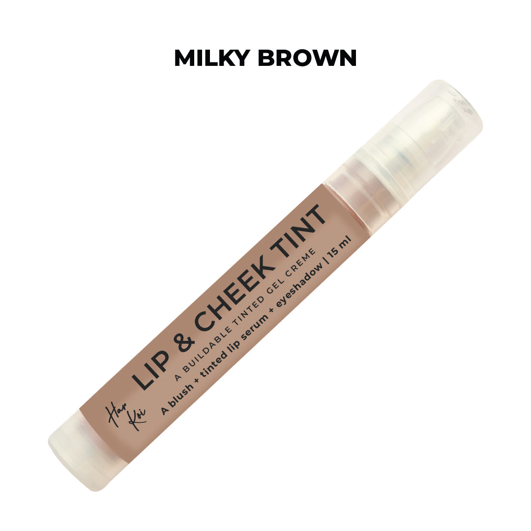 The Harkoi Lip & Cheek Tint - Milky Brown - BL02 - 15ml