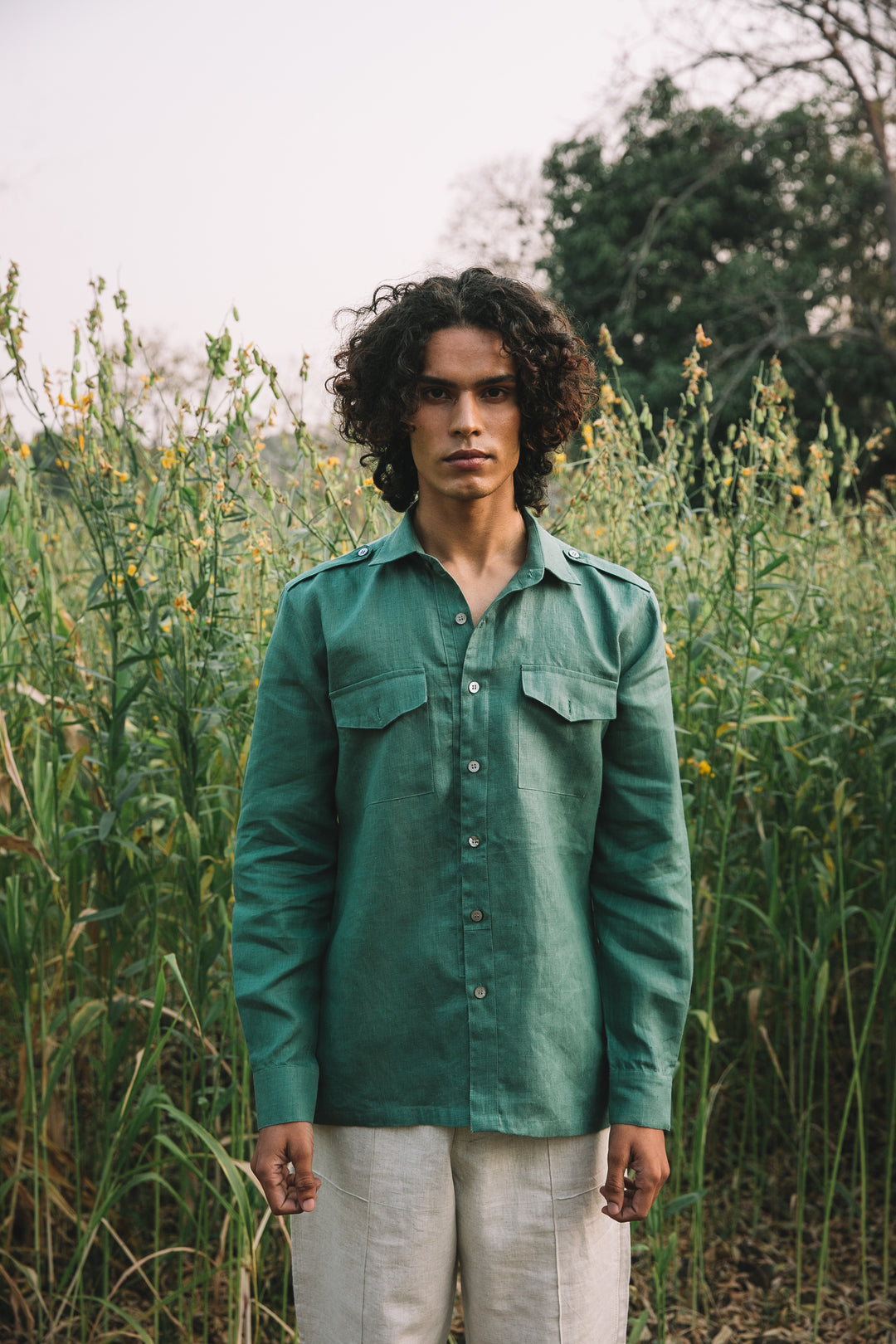 B Label Sequoia Elbow Patch Shirt