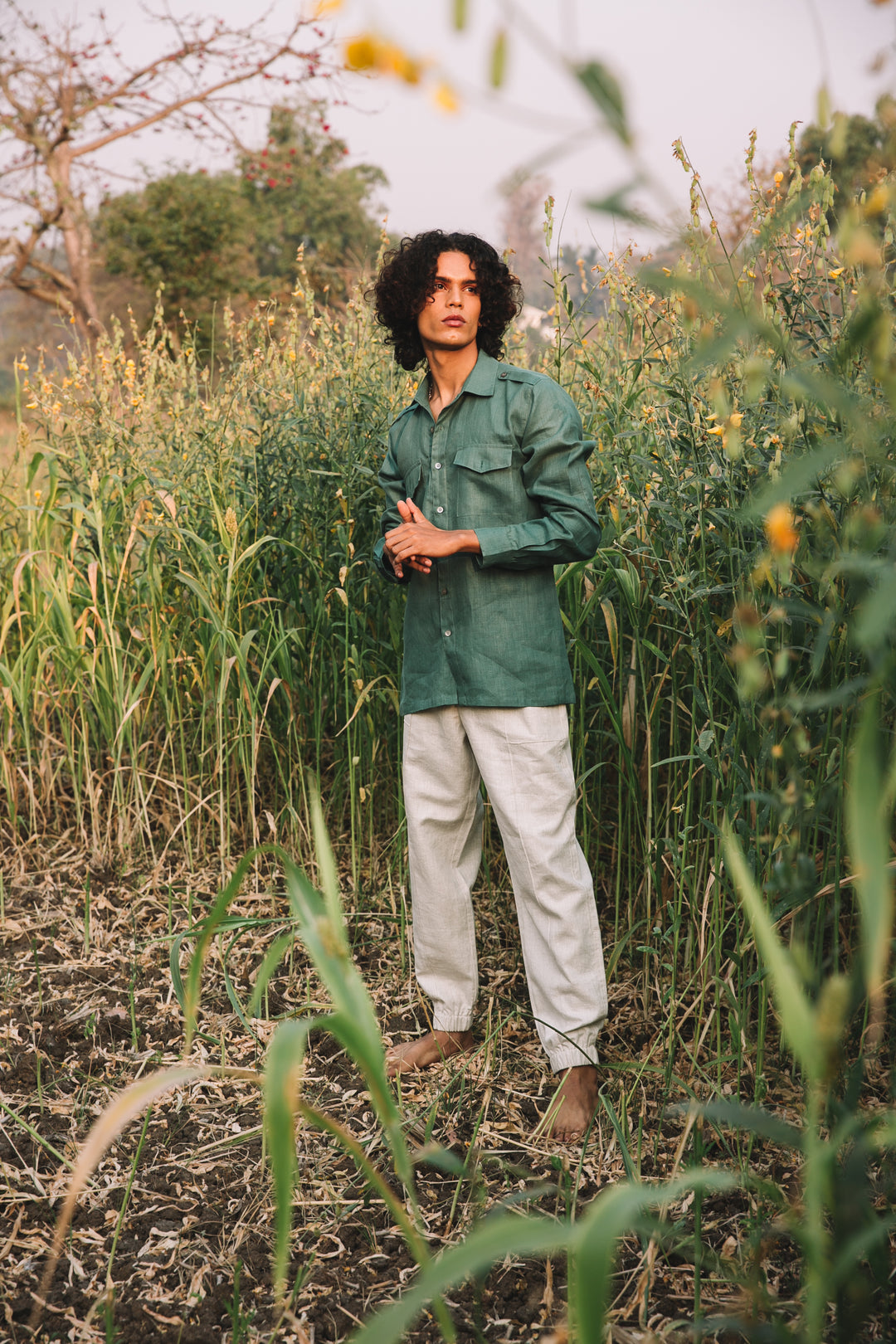 B Label Sequoia Elbow Patch Shirt