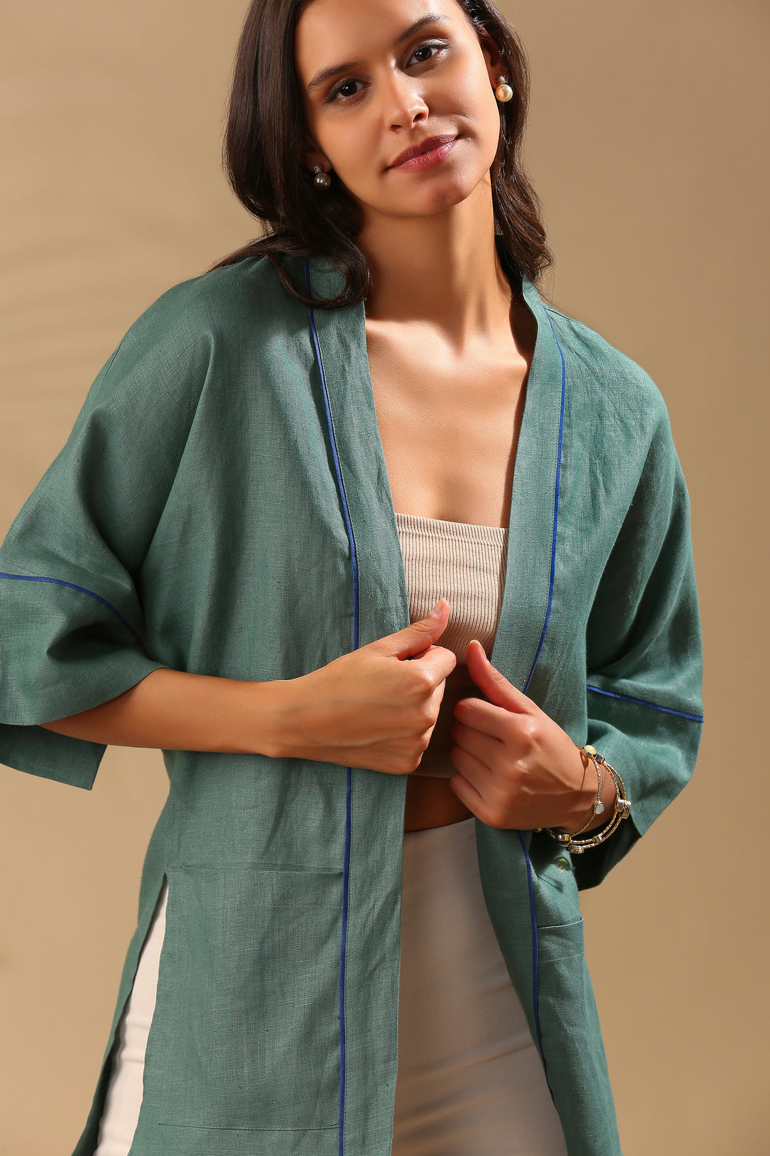 B Label Sakura Kimono Overlay