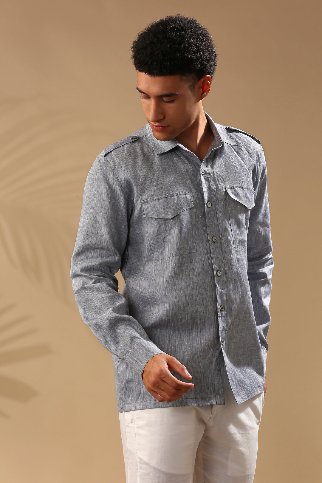 B Label Sequoia Elbow Patch Shirt