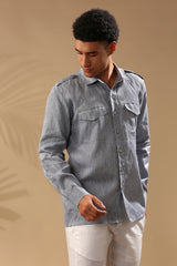 B Label Sequoia Elbow Patch Shirt