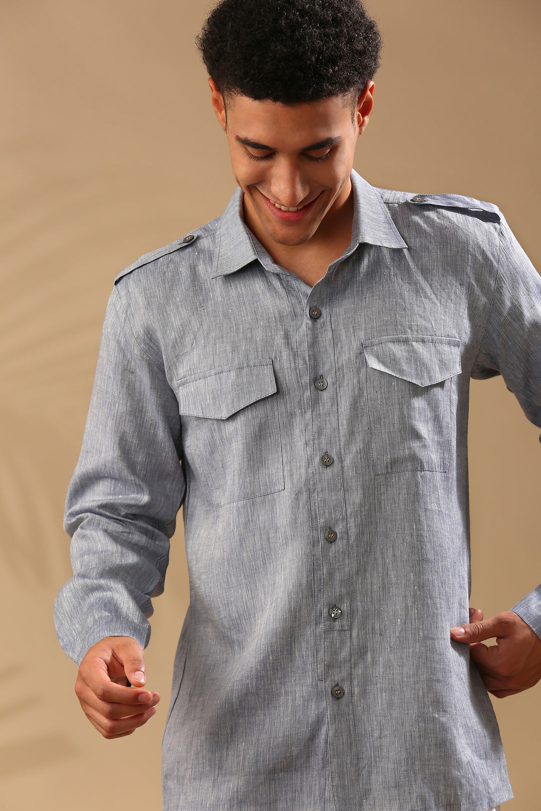 B Label Sequoia Elbow Patch Shirt