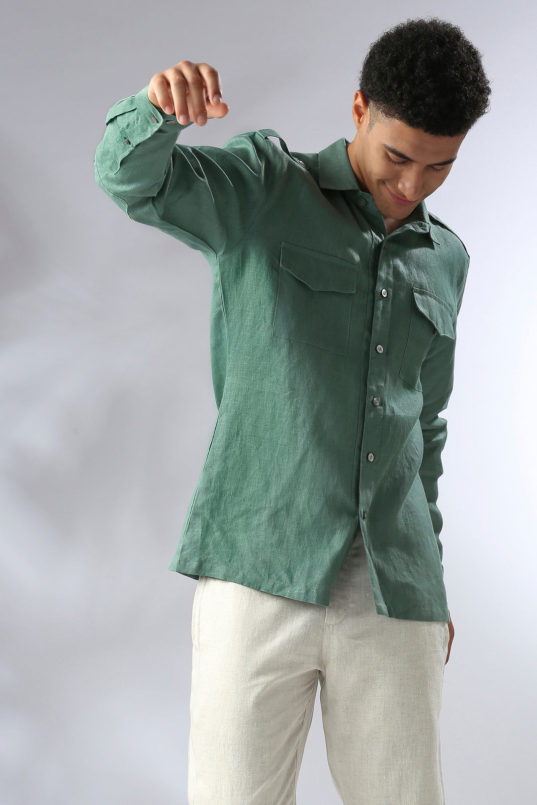 B Label Sequoia Elbow Patch Shirt