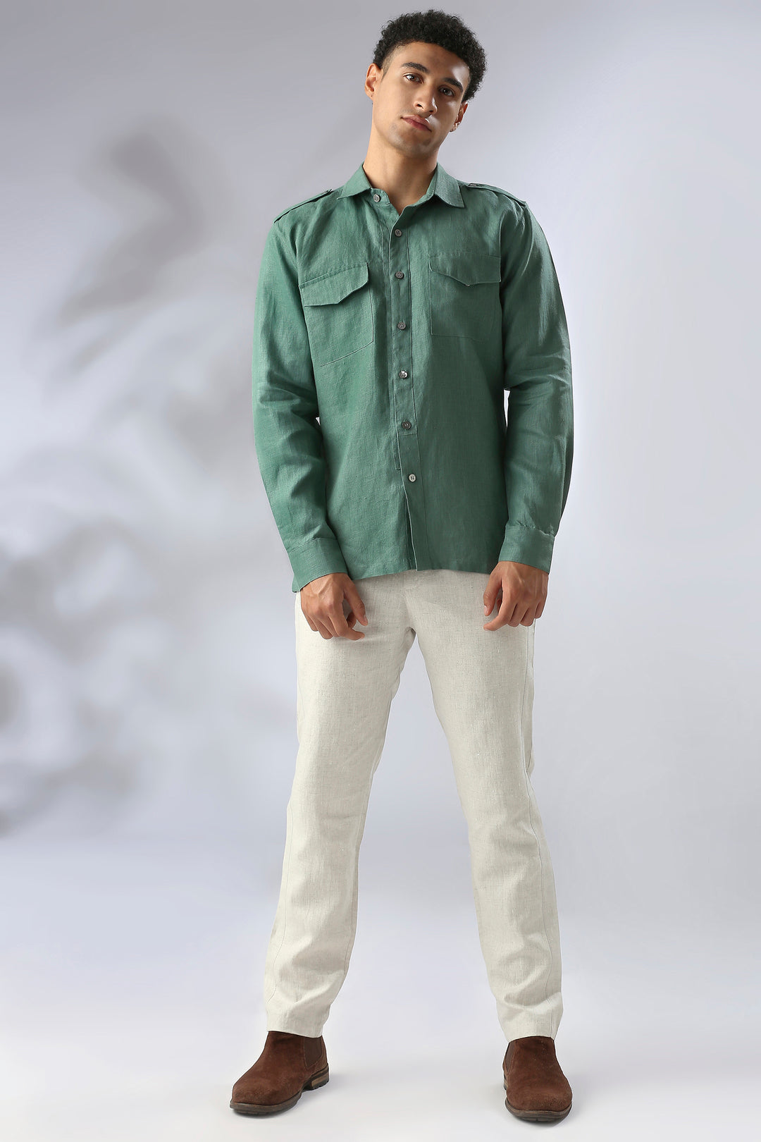 B Label Sequoia Elbow Patch Shirt