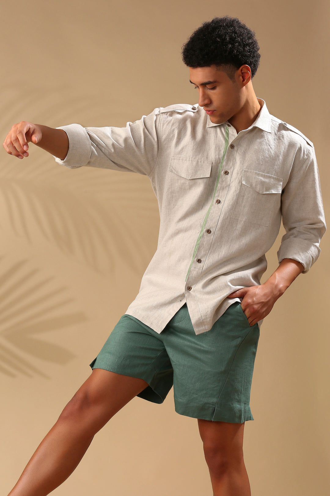 B Label Sequoia Elbow Patch Shirt