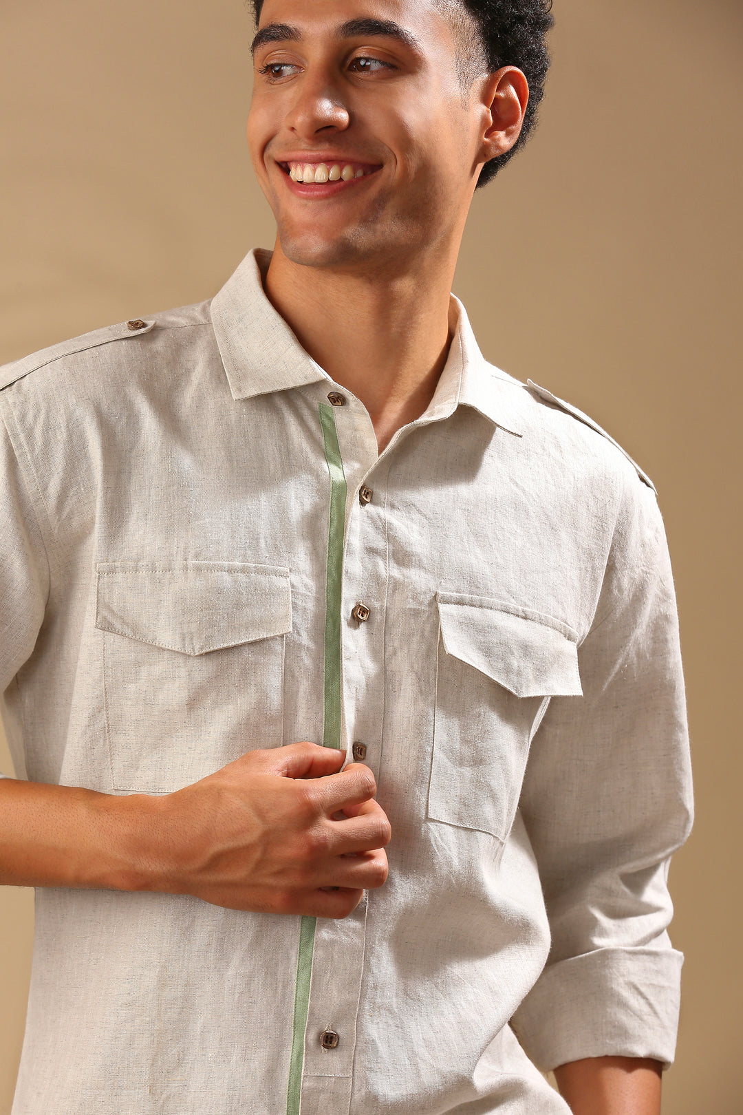 B Label Sequoia Elbow Patch Shirt