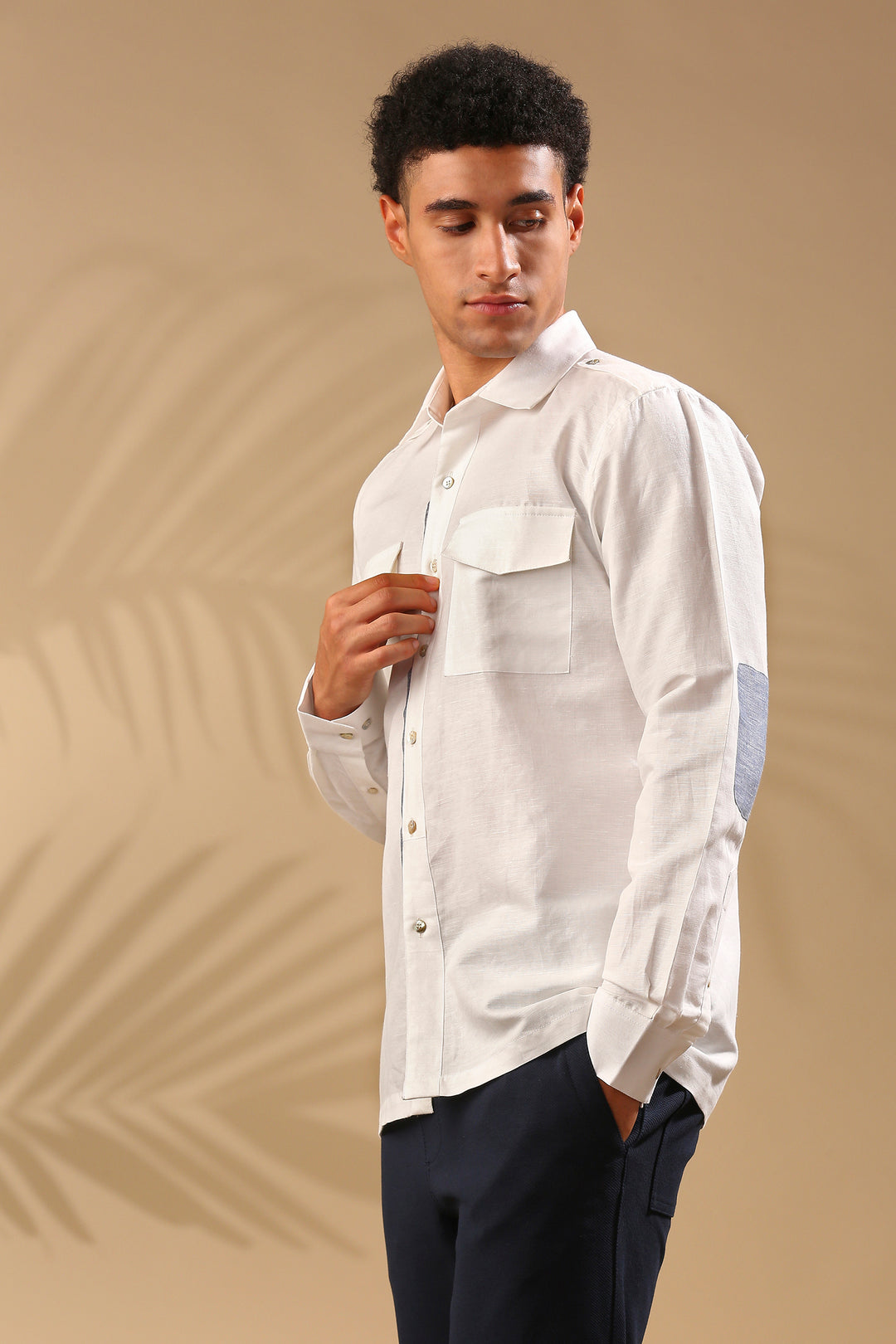 B Label Sequoia Elbow Patch Shirt