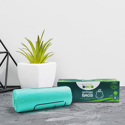 Beco Compostable Large 24 X 32 Inches Garbage Bags/Trash Bags/Dustbin Bags 10 Pieces - Pack of 3