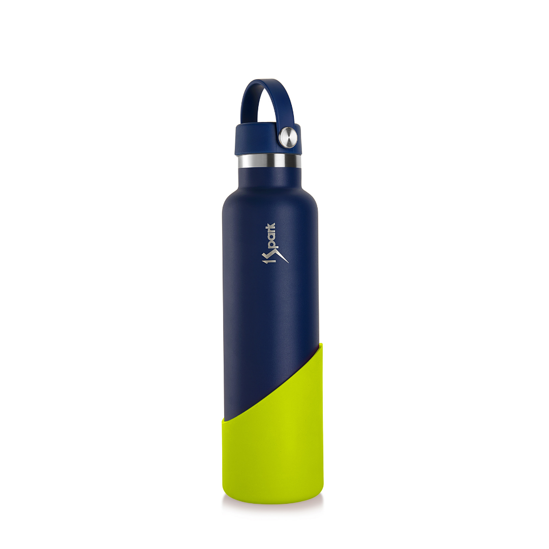 Triple Insulated Bottle - Blue + Lime
