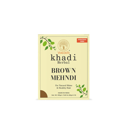 Vagad's Khadi Brown Mehndi (Pack of 3)
